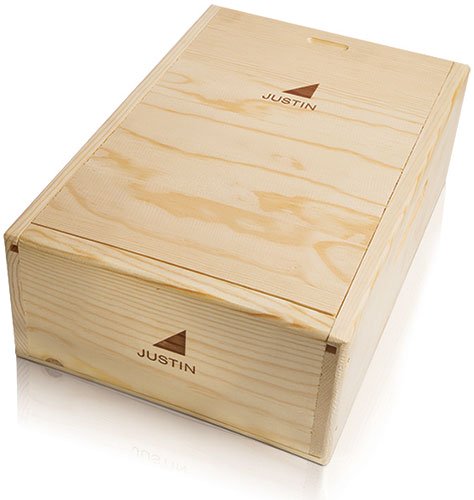2-Bottle Wood Box